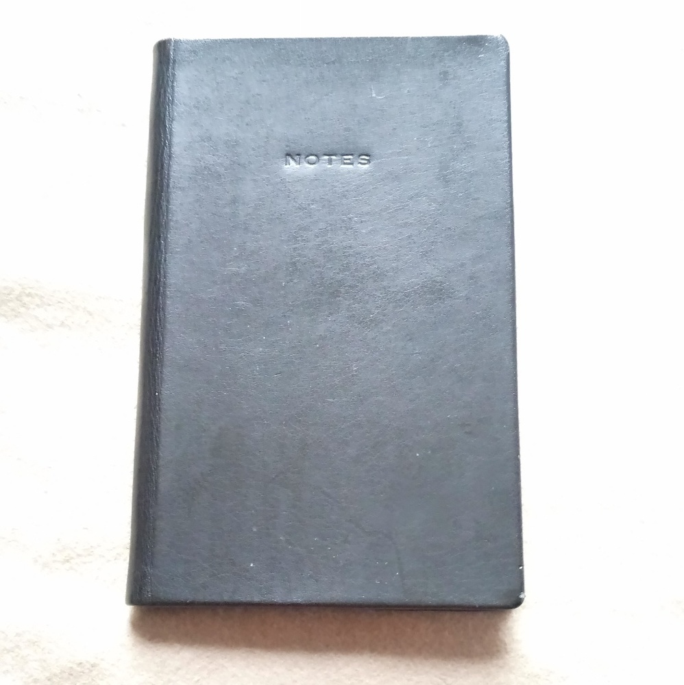 Rare Vintage Coach "NOTES" Leatherbound Book